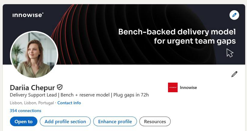 Verified LinkedIn Profile