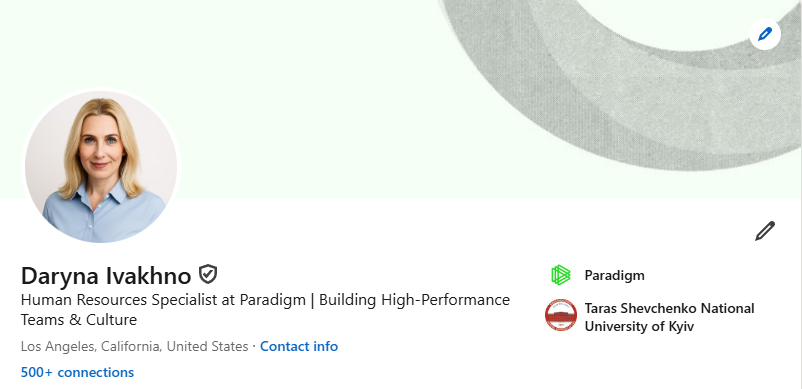 Verified LinkedIn Profile